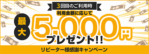 リピーター様感謝キャンペーン